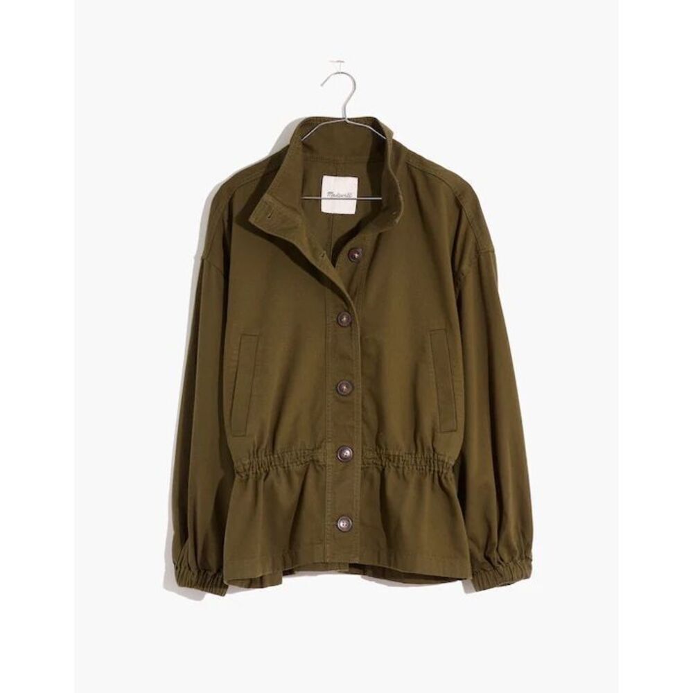 Madewell Highbury Military Jacket in Kale Size Small - Picture 2 of 9